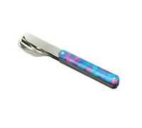 AKINOD 12H34 Set de 3 couverts inox nomades HIBISCUS