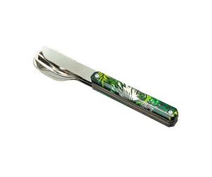 AKINOD 12H34 Set de 3 couverts inox nomades JUNGLE