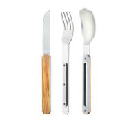 AKINOD 12H34 Set de 3 couverts inox nomades OLIVIER