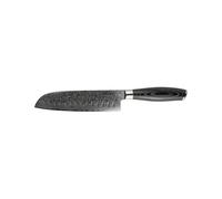 Akio Japanese Couteau Santoku Finition Olive 18 cm Noir