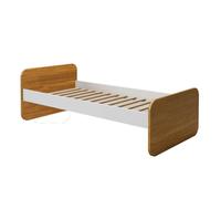 Akiten retail Lit 1 Place 90x190 cm Blanc et Noisette