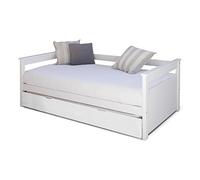 Akiten retail Lit Banquette gigogne 80x190 cm Blanc
