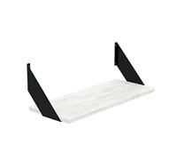 AKKE Flat Étagère Suspendue Flat Étagère Murale Moderne Chambre d'enfant Cuisine Salon Salle de Bains Loft Bureau Étagères Murs Étagère de Cuisine Bibliothèque Craft Blanc 50x20cm