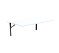 AKKE Table Pliante Murale 90 cm x 50 cm pour Cuisine Petit Bureau Petit Espace Enfant Bureaux Meubles Table à Manger Pliable Rabattable