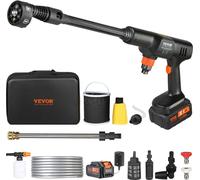 Akku Hochdruckreiniger Bürstenlos Wasser (21 V, 50 bar, pour le nettoyage mobile et l'arrosage, 3,5L/min, accessoires inclus, buse 0°~40°)
