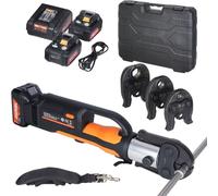 Akku Hydraulische Presszange 32 kN - Pince à sertir pour tubes M15, M22 et M28 - Pince à sertir pour applications professionnelles - Outil haute performance