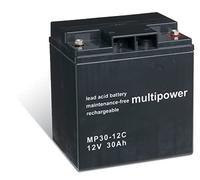 akku-net Batterie au plomb (multipower) MP30-12C cyclique, 12 V, acide au plomb