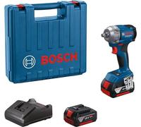Bosch Boulonneuse sans-fil GDS 18V-350 Professional 18V 350 Nm 1/2'' moteur sans balais 2×4,0 Ah
