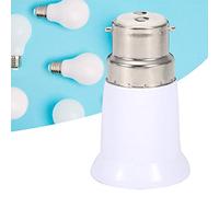AKLOSIPY Adaptateur de Douille de Lumière B22 à E27, Base d'ampoule de Convertisseur, E27 plaqué Fer + Boîtier en Plastique Technique Ignifuge pour Luminaires Britanniques, Installation par Outils,