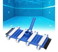 AKLOSIPY Aspirateur de piscine professionnel flexible avec roues à brosse - Outil d'aspiration de piscine pour piscines enterrées et terrasses, poissons, aquariums et parcs