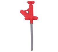 AKLOSIPY Crochet de Test Clip Jumper Wires Multimètre Courant Automatique Flexible J.30042 Banane de 4 Mm pour les Tests IC PCB Automobiles, Compatible avec les Multimètres Standard (rouge)