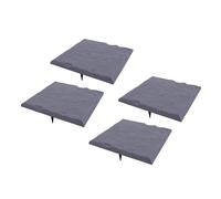 AKLOSIPY Dalle Décorative pour Usage Extérieur, 395mm | Conception en plastique durable, Idéal pour les jardins, Facile à installer avec des piquets
