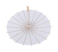AKLOSIPY Décoration Portative de Faveur de Mariage de Parapluie Blanc pour des Accessoires de Partie, Disponible en 20 Cm, 30 Cm, 42, Idéal pour la Photographie Nuptiale (Rayon 20)