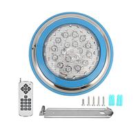 AKLOSIPY Éclairage De Piscine Led Rvb Portable Avec Télécommande Ip68 Conception D'acier Inoxydable 54W Lumière Multicolore Étanche Pour Bassin Intérieur Et Extérieur Idéal Pour Ambiance Aquatique