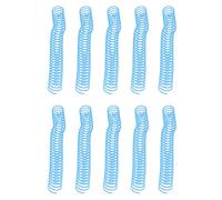 AKLOSIPY Ensemble de 10 Bobines de Reliure en Spirale - 31 Mm de Diamètre Intérieur, 30 Trous/peigne de Reliure pour Livres d'activités éducatives, Ressources pour Enseignants et Matériel (BLUE)