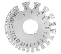 AKLOSIPY Fil d'acier Inoxydable -36 - Mesure Métallique pour Fil Rond, Bijoux, électricité, Laiton, Cuivre, Aluminium