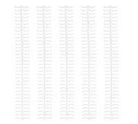 AKLOSIPY Lot de 10 Anneaux de Reliure à 34 Trous en Plastique pour Feuilles Mobiles Fendues, Reliure Amovible de 12 Mm de Diamètre Intérieur - Compatible avec les Lettres Perforées Standard à 34
