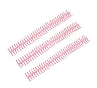 AKLOSIPY Lot de 10 Anneaux de Reliure à 34 Trous en Plastique pour Feuilles Mobiles Fendues, Reliure Amovible de 12 Mm de Diamètre Intérieur - Compatible avec les Lettres Perforées Standard à 34