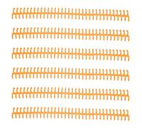 AKLOSIPY Lot de 10 Anneaux de Reliure à 34 Trous en Plastique pour Feuilles Mobiles Fendues, Reliure Amovible de 12 Mm de Diamètre Intérieur - Compatible avec les Lettres Perforées Standard à 34