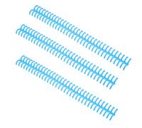 AKLOSIPY Lot de 10 Anneaux de Reliure à 34 Trous en Plastique pour Feuilles Mobiles Fendues, Reliure Amovible de 12 Mm de Diamètre Intérieur - Compatible avec les Lettres Perforées Standard à 34