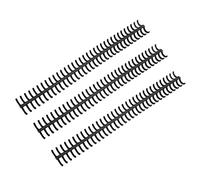 AKLOSIPY Lot de 10 Anneaux de Reliure à 34 Trous en Plastique pour Feuilles Mobiles Fendues, Reliure Amovible de 12 Mm de Diamètre Intérieur - Compatible avec les Lettres Perforées Standard à 34