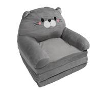 AKLOSIPY P e Cat - Canapé-lit pliable pour enfants avec accoudoirs pour faire la sieste, jouer, dormir et lire - Élégant coussin de sol à 2 couches en Ey (3 niveaux)