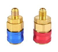 AKLOSIPY R134a Quick Coupler Raccord Rapide, Adaptateurs en Laiton