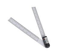 AKLOSIPY Règle de Recherche d'angle Numérique - Rapporteur électronique ° à 180° avec Précision ±.°, Construction en Plastique ABS, écran LCD, Pile CR2032 Incluse - Idéal pour le Travail du Bois,