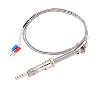 AKLOSIPY Sonde Thermocouple à Ressort de Compression de Type BERM avec Câble blindé de 2 M et Prise Mâle Miniature - Capteur de Température de qualité Industrielle pour Thermomètres Numériques, (1m)