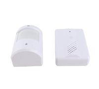 AKLOSIPY Système d'alarme d'allée YF-0155, Kit de Sonnette à Capteur de Mouvement Infrarouge, émetteur Extérieur Résistant aux Intempéries et Récepteur Intérieur, Alerte 'entrée de sécurité à