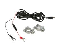 AKO Câble de connexion pour batterie automobile / de clôture avec fusible 2 A pour la protection contre les surtensions