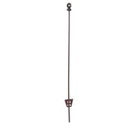 AKO Piquet ovale en acier à ressort 105 cm - 10 pièces Épaisseur : 11 x 5 mm, pointe 20 cm