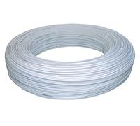 Kerbl Fil de fer pour chevaux TopLine, fil d'acier gainé électrifiable 200 m, 6 mm, blanc
