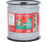AKO Weidezaunseil Premium Light weiß/blau, 400 m Länge, 6 mm breit