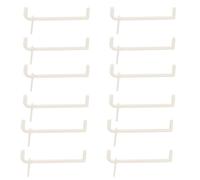 AKOOSY 100 Pièces Crochet pour Panneau Perforé ABS Beige | Conception, Capacité de Charge, pour Rangement Mural et Organisation Pratique