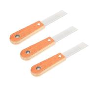 AKOOSY 10pièces Couteau à Enduire avec Manche Bois Double Serrage Spatule à Enduit Pratique et Résistante pour Décoration et Construction Lame Polie pour Application Uniforme de Peinture