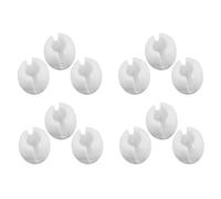 AKOOSY 12 Pièces D'arrêts à Sertir pour Chaîne de Store Enrouleur en Plastique Blanc, Installation Facile et Fiabilité pour Stores et Rideaux Verticaux