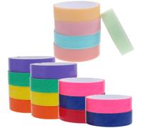AKOOSY 18 Rouleaux Ruban Adhésif à Bulles Colorées en Plastique pour Garçon et Filles, Bandes de Roulage Relaxantes Légères et Faciles à Utiliser, pour Se Détendre sous Couleur Aléatoire