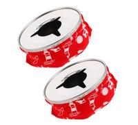 AKOOSY 2 Pièces Cendrier Marin en Acier Inoxydable, Coupe-Vent, Base Pouf | Liner Intérieur Amovible, Bords Arrondis, Format Compact Rond, Nettoyage Facile, pour Ponts de Yacht