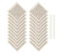 AKOOSY 25 Rouleaux de bénédiction pour Porte en parchemin casher, Style Artisanal raffiné, avec Corde en Jute, adaptés aux entrées et événements Religieux