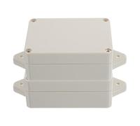 AKOOSY 2pièces Boîte de Connexion Étanche Plastique Coffret Électrique Extérieur Robuste pour Projets Électroniques Boîtier de Dérivation Multifonctionnel avec Dissipation Thermique