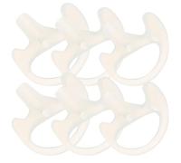 AKOOSY 3 Paires Écouteur en Silicone Blanc Résistant à L’Usure, Lot | Moule Auriculaire Réutilisable, Usage Prolongé Confortable, pour Tube Sonore et Kits Audio à Bobine