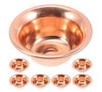 AKOOSY 7 Pièces Bol D'offrande Bouddhiste Tibétain en Cuivre Portable Effet Apaisant, Plateau Rituel pour Cérémonies de Parfum et Yoga, Décoration Spirituelle Essentielle