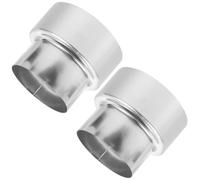AKOOSY Adaptateur Raccord Mâle-femelle Argenté Rond en Acier Inoxydable Étanche pour Chauffe-eau à Gaz Compatible Systèmes de Chauffage et Ventilation