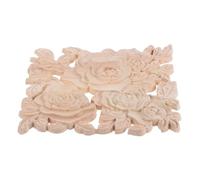 AKOOSY Applique Décorative Carrée en Plastique Kaki Sculptée la Main pour Lit et Miroir, Style Classique Vintage, pour Décoration Intérieure Maison