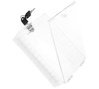 AKOOSY Boîtier de Verrouillage Transparent et Accessoires Thermostats Protection Murale en Plastique et Métal pour Thermostat Clé pour Ambiance Estivale