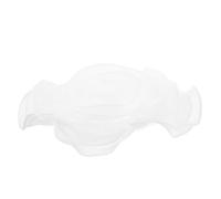 AKOOSY Broche Fleur en Organza Blanche 27 Cm, Épingle de Revers Décorative pour Robe de Soirée, Accessoire Femme Élégant pour Mariage, Banquet et Événements Festifs