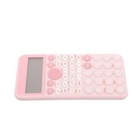 AKOOSY Calculatrice Bouton Écran Électronique Rose Large Scientifique 12 Chiffres, Fonction Calculatrice Avancée, Batterie pour Concours Mathématiques et Bureau