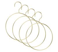 AKOOSY Cintre Foulard en Fer Or de Style Nordique, Lot de 4pcs Structure Ronde, Résistant et Pratique pour Armoire de Rangement ou Balcon