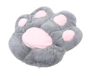AKOOSY Coussin de Siège Rond Coussin D'assise Kawaii de Patte de Chat en Tissu Imitation Lapin Coton Pp Confortable et Décoratif pour Usage Sol